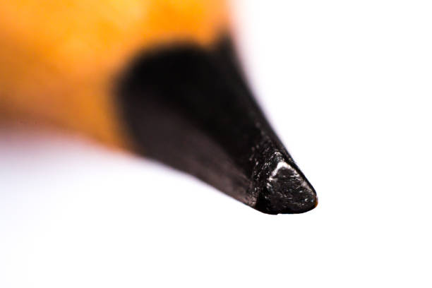 macro photo of a pencil peak