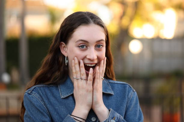istock Young woman getting a surprise 1163718904