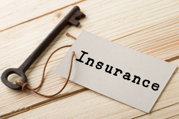 istock home insurance concept - old key with tag 1163720587