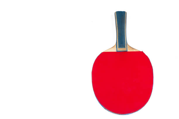 istock A red racket for table tennis isolated on a white background.Copy space. 1163720704
