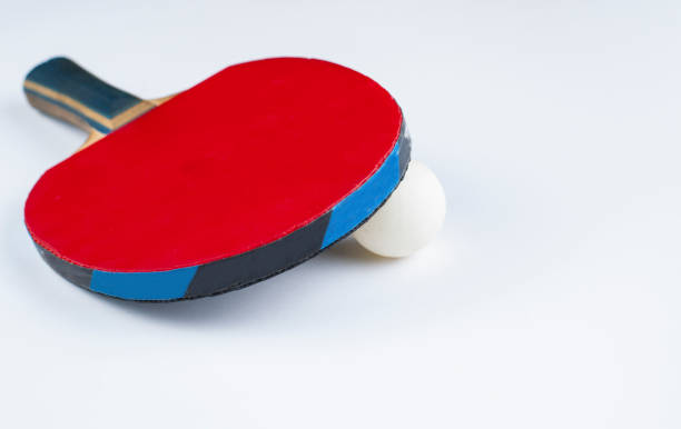 istock A red racket for table tennis isolated on a white background.Copy space. 1163720719