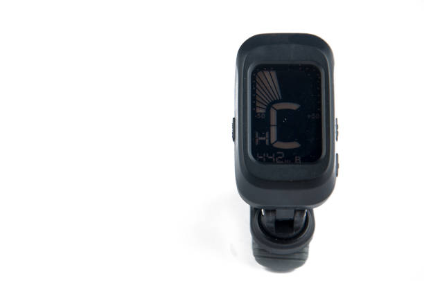 istock Tuner for guitar isolated on white background.Copy space. 1163720810