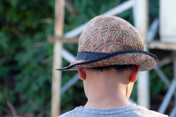 istock boy in summer, boy wearing sombrero, 1163723471