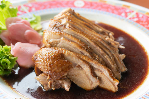 istock Duck meat, stewed in pieces 1163723611
