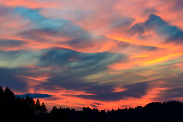 istock Sunset and stormy clouds over fields and hills in Pieniny Mountains, Poland 1163724670