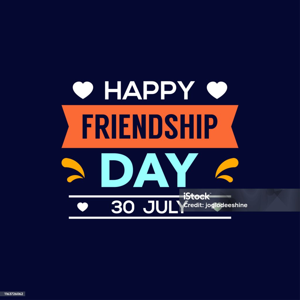 Friendship Day Logo Vector Design Template Stock Illustration ...