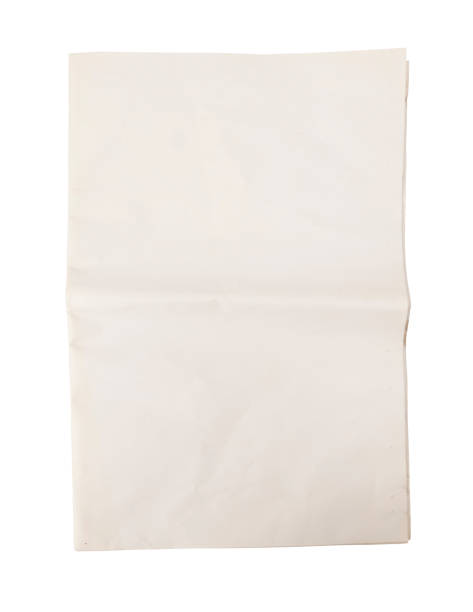 página inicial do blanknewspaper - paper folded crumpled textured - fotografias e filmes do acervo