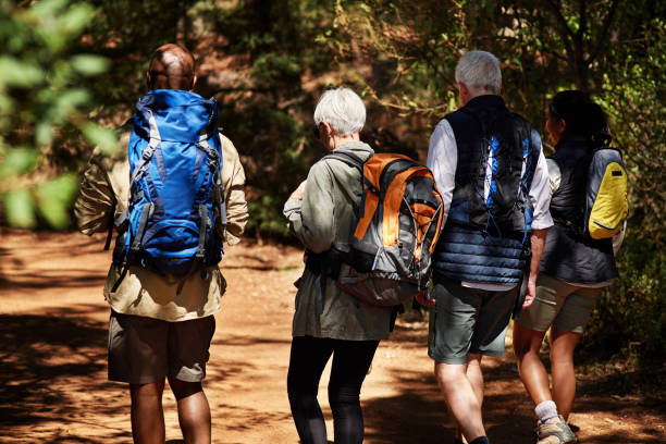 istock Friends who hike together, stay together 1163734053