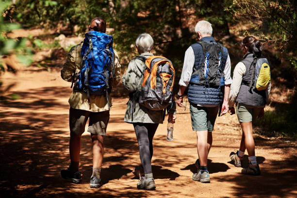 istock Hiking is the best outdoor activity for people from any generation 1163734078