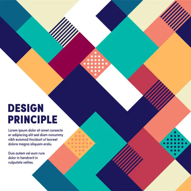 Vector illustration of Design Principles Geometric & Abstract Vector Background