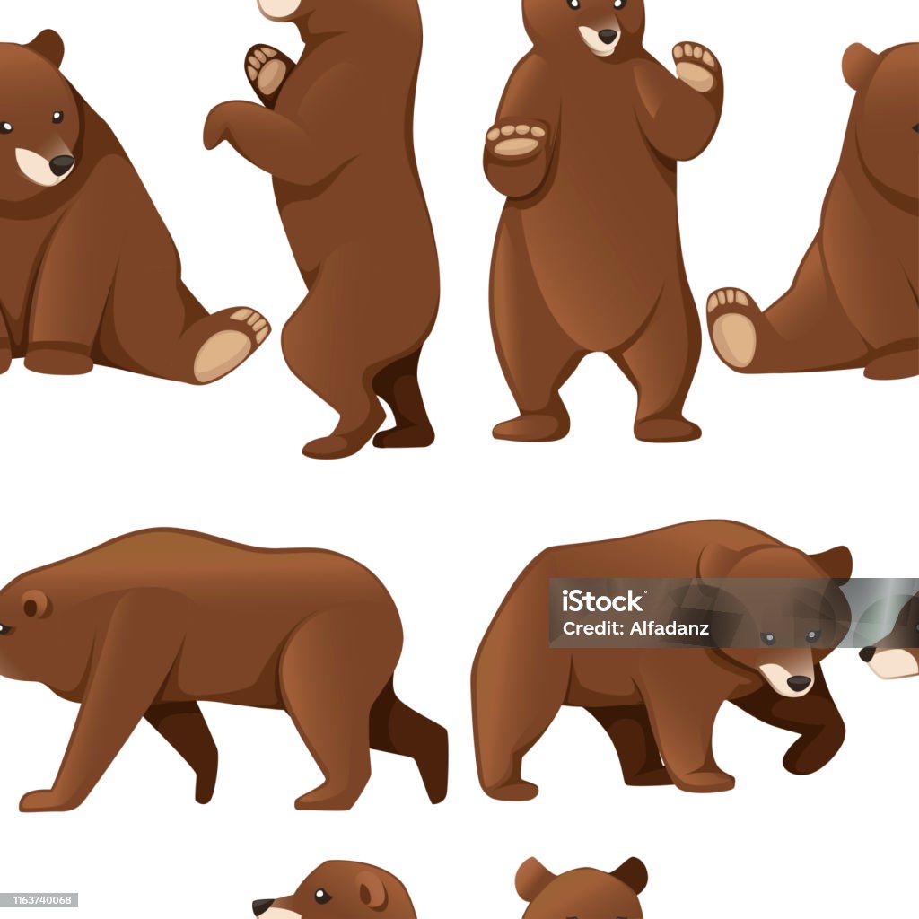 Ilustración de Patrón Sin Costuras De Osos Pardos Animal De América Del Norte Oso Pardo Diseño De Animales De Dibujos Animados Ilustración Vectorial Plana Sobre Fondo Blanco y más Vectores Libres de Ilustración de Patrón Sin Costuras De Osos Pardos Animal De América Del Norte Oso Pardo Diseño De Animales De Dibujos Animados Ilustración Vectorial Plana Sobre Fondo Blanco y más Vectores Libres de