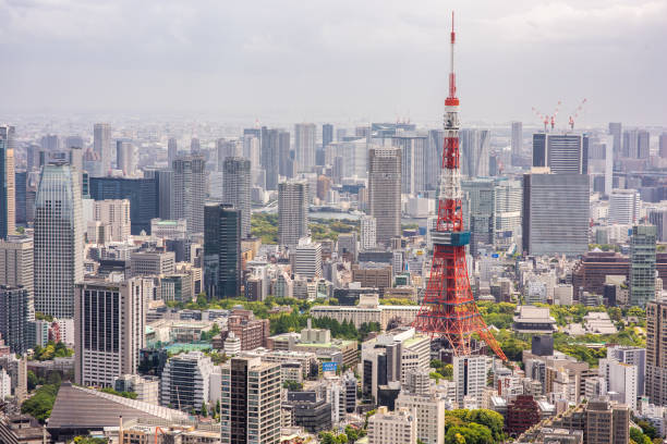 skyline de toyko japão - roppongi hills - fotografias e filmes do acervo