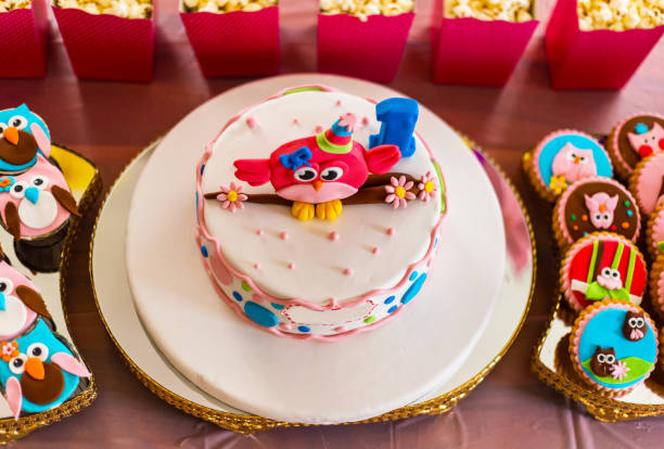 istock birthday cake with owl concept 1163743167
