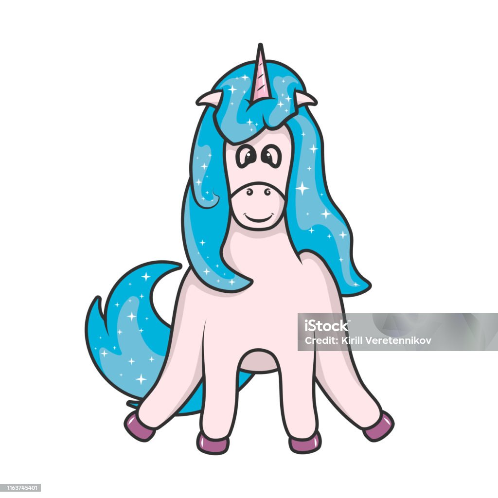 Bản Vẽ Kỳ Lân Dễ Thương In Cho Áo Thun Em Bé Vector Minh Họa Của ...