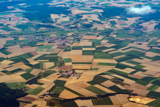 istock bavaria germany farmed fields aerial view landscape 1163746510