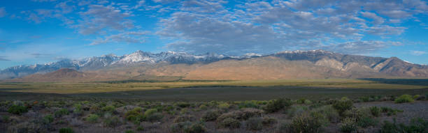 istock Panorama view of Sierra Nevada Mountain Range from Big Pine California 1163749681