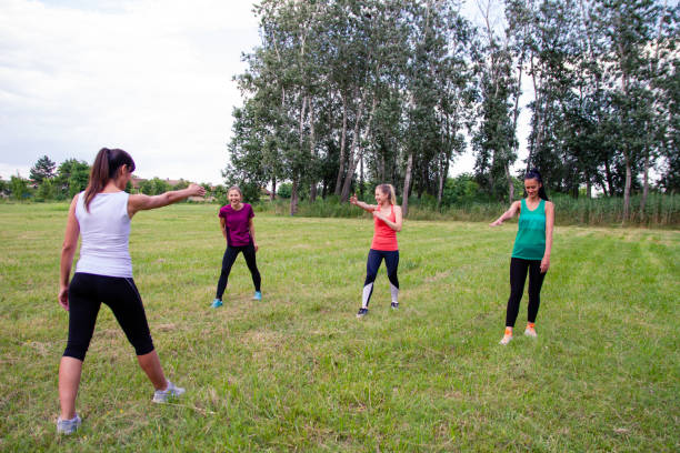 istock A group of women stretching 1163752662