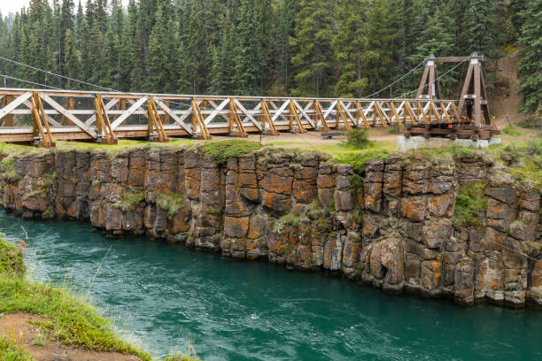 Miles Canyon in Whitehorse, Canada Miles Canyon in Whitehorse, Canada yukon river canyon yukon whitehorse stock pictures, royalty-free photos & images