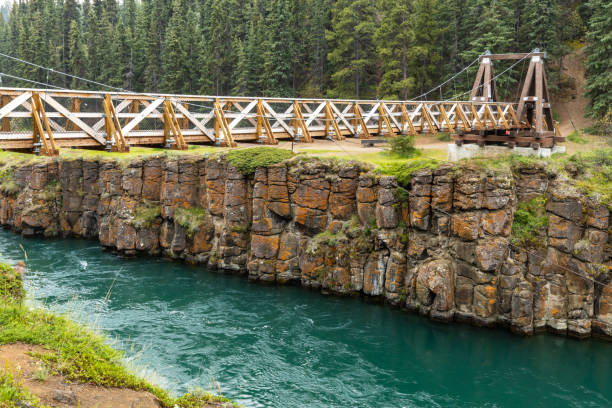 Miles Canyon in Whitehorse, Canada Miles Canyon in Whitehorse, Canada yukon river canyon yukon whitehorse stock pictures, royalty-free photos & images