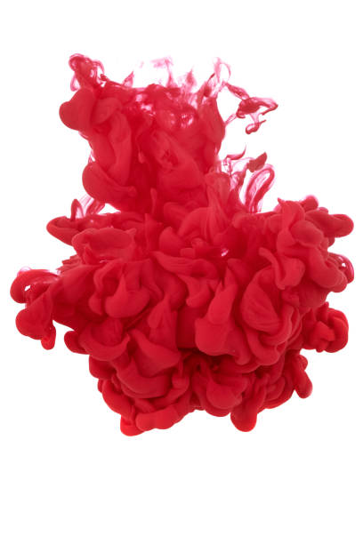 istock Ink in water. Splash acrilyc paint mixing. Multicolored liquid dye. Abstract  sculpture background color 1163758102