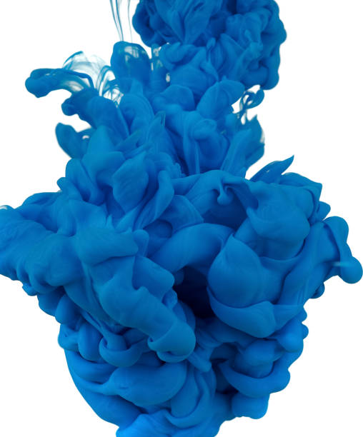istock Ink in water. Splash acrilyc paint mixing. Multicolored liquid dye. Abstract  sculpture background color 1163758112