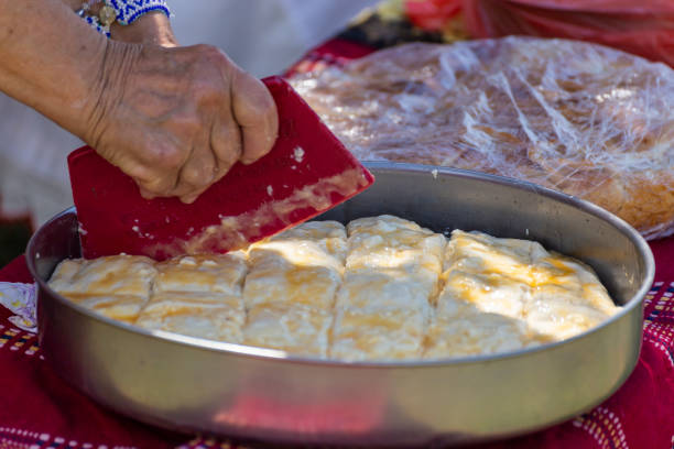 istock Traditional bulgarian breakfast snack called banitsa 1163759806