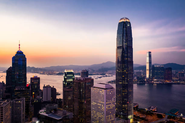 istock View of the Hong Kong at night 1163762611