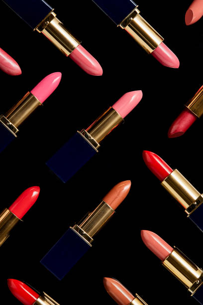 istock background with various shades of lipsticks isolated on black 1163765694