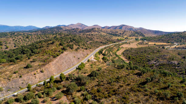 istock National road 260 in Catalonia, Spain 1163766263