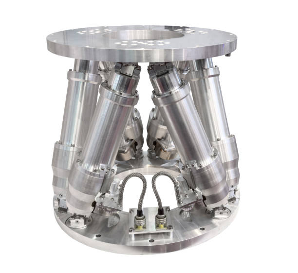 Hexapod dynamic platform used in engineering, for example, the base of the cabin of transport simulators - airplanes, ships, cars, trains.
