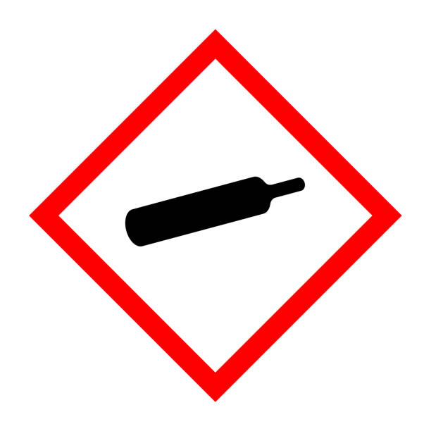 Pictogram for gas bottles Pictogram for gas bottles gas cylinder stock illustrations