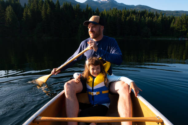 istock Father and daughter on an outdoor vacation 1163781448