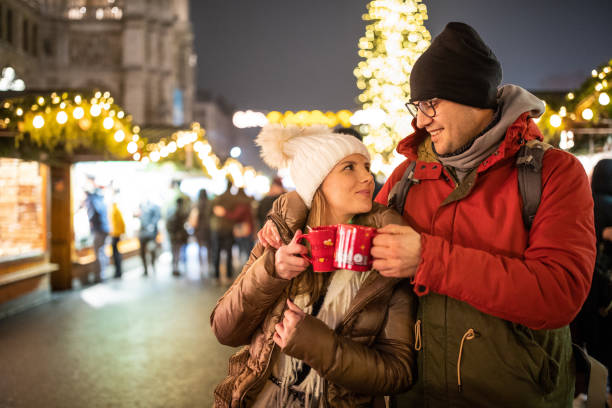 istock Couple during Christmas holidays 1163788186