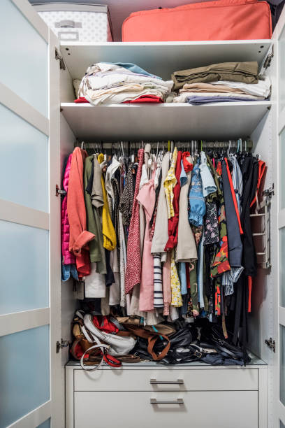 istock Wardrobe Full Of Clothes 1163792620
