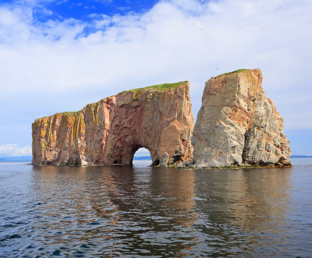 istock Perce Rock viewed from the sea, Atlantic Ocean, Quebec 1163793172