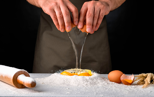 Flour, Animal Egg, Baker - Occupation, Bread, Bakery