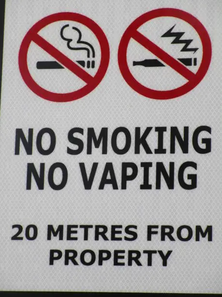 Photo of No Vaping Sign