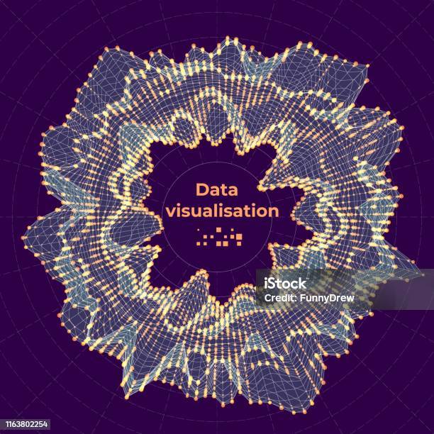 Complex Map Visualization Complex Data Visualization Concept Vector Abstract Illustration Stock ...