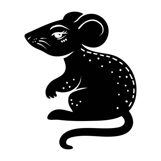 Vector mouse animal flat illustration for Christmas and new year design, symbol of 2020 in Chinese calendar. Cute gray rat on Santa hat with a gift. For party invitation, holiday icon, greeting card Vector mouse animal flat illustration for Christmas and new year design, symbol of 2020 in Chinese calendar. Cute gray rat on Santa hat with a gift. For party invitation, holiday icon, greeting card baby new years eve new years day new year stock illustrations