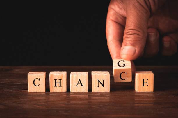 istock word change written in wooden cubes 1163809913