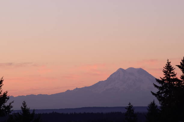 istock A View Of Mount Rainier Against Beautiful Sunrise 1163817230
