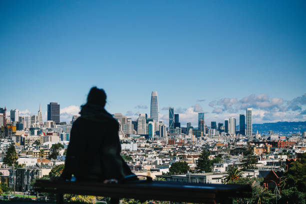 Looking at San Francisco cityscape