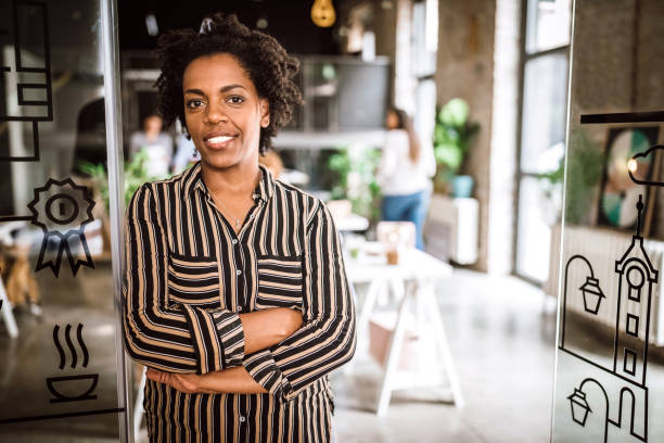 istock Business Woman Wearing Big Smile 1163826962