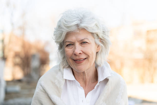 istock Contemplative elderly woman 1163827594