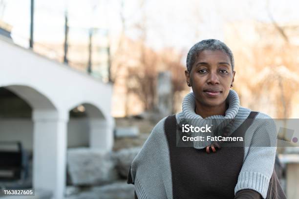 Contemplative Elderly Woman Stock Photo - Download Image Now - Women, Portrait, One Woman Only