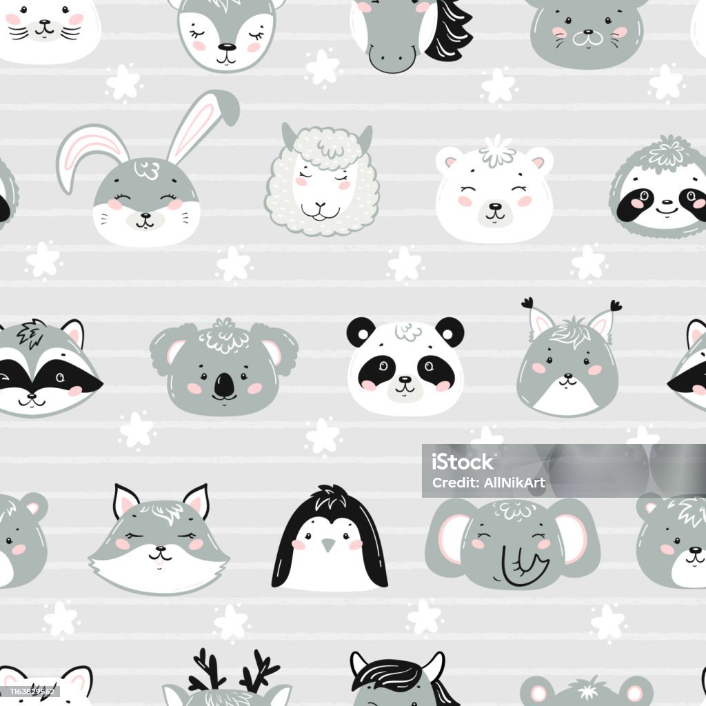 Ilustración de Fondo De Rayas Vectoriales Para Niños Con Animales Salvajes Lindos Y Mascotas Patrón Infantil Sin Costuras Con Doodle Cartoon Kawaii Animal Faces And Stars Impresión Escandinava Diseño Textura Fondo De Ilustración de Fondo De Rayas Vectoriales Para Niños Con Animales Salvajes Lindos Y Mascotas Patrón Infantil Sin Costuras Con Doodle Cartoon Kawaii Animal Faces And Stars Impresión Escandinava Diseño Textura Fondo De