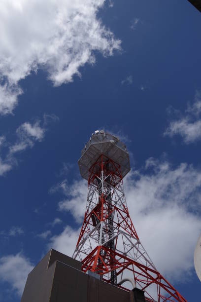 istock Steel tower and the blue sky 1163835213