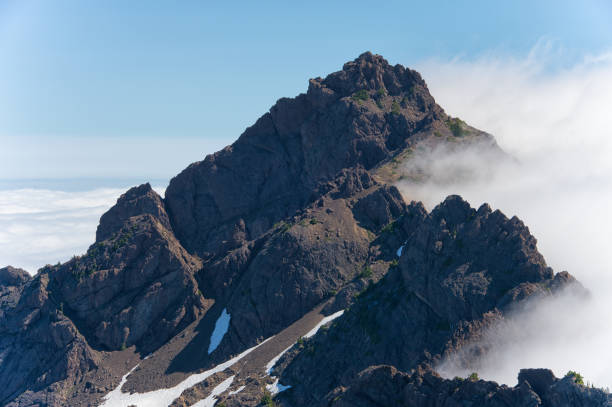 istock Mountain Peak over Sea of Clouds 1163844299