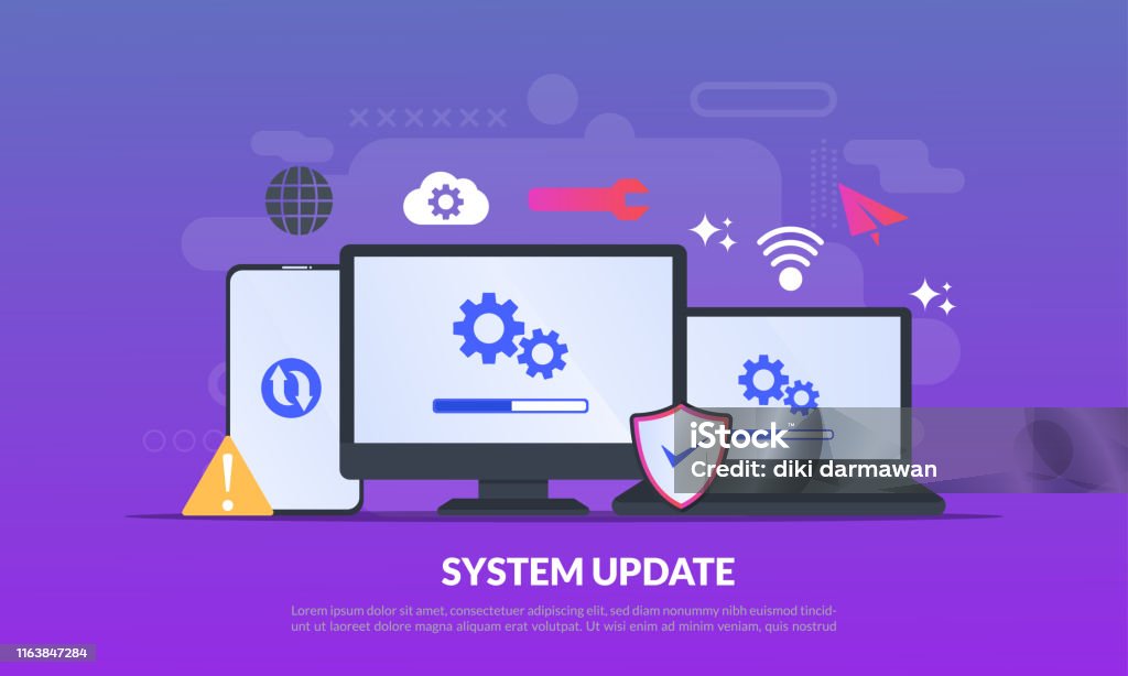 System Update Improvement Change New Version Software Installing Update ...
