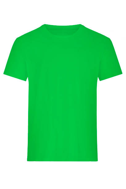 istock Blank green t-shirt, front view 1163849387